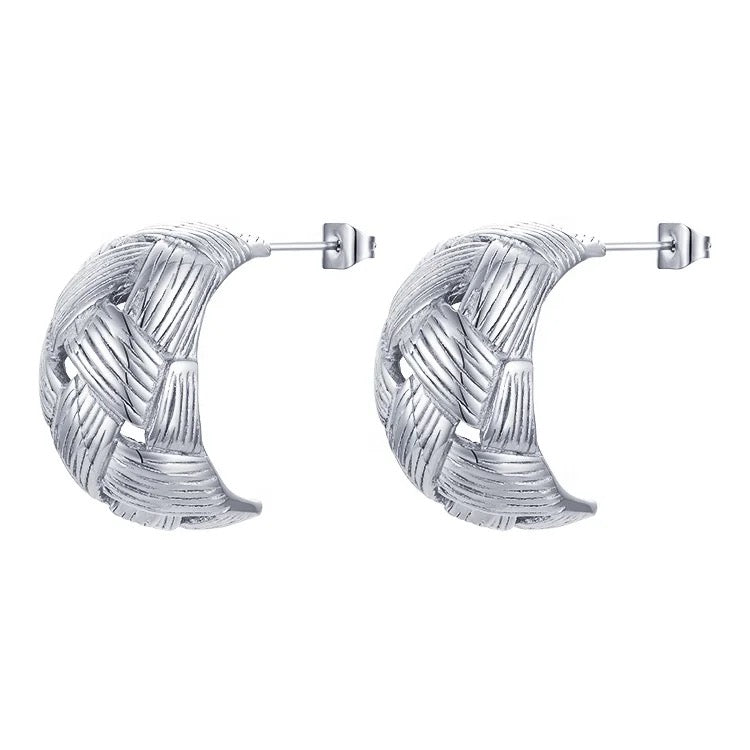 Boucle d’oreille tissé