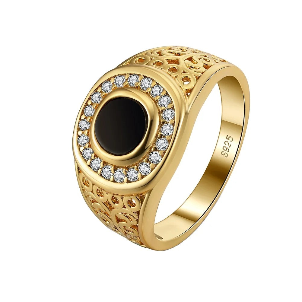 Chevalière à zircon S925