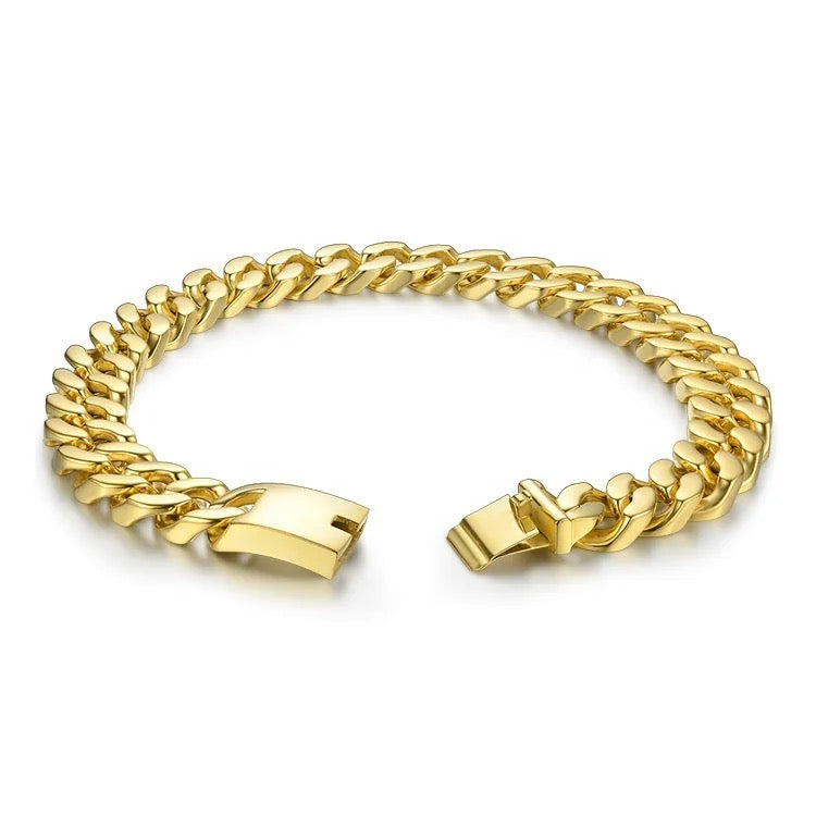 Bracelet tressé en métal