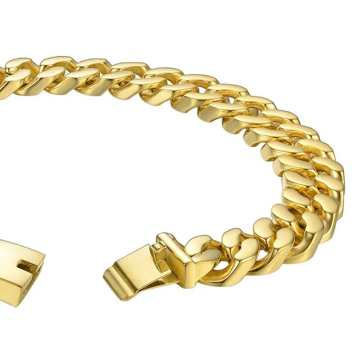 Bracelet tressé en métal