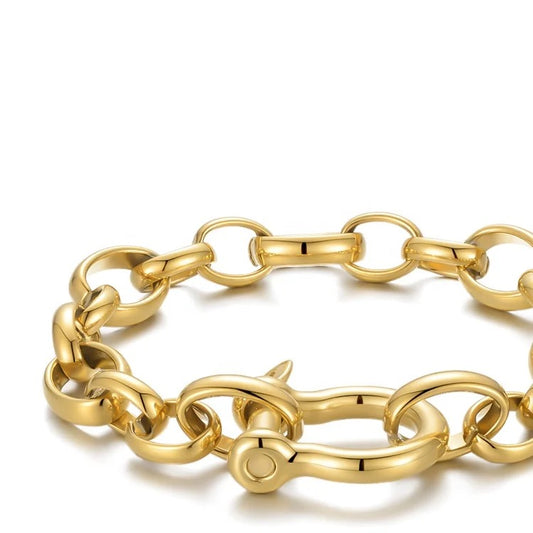 Bracelet à mailles.
