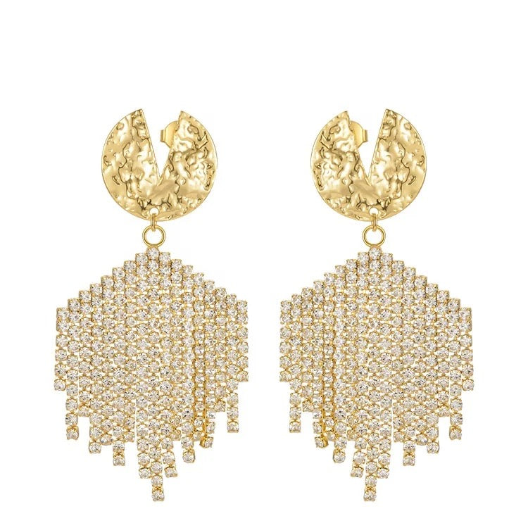Boucle d’oreille à cristaux