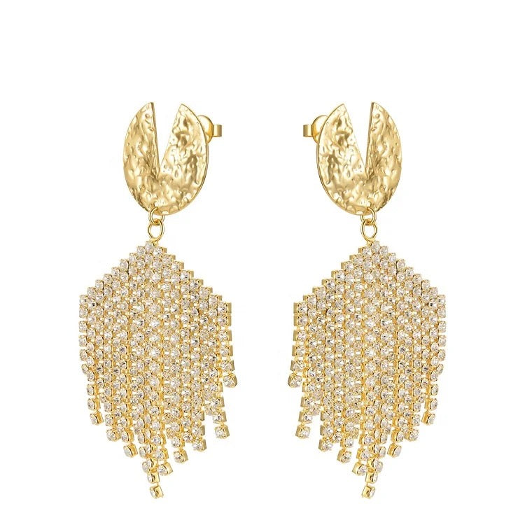 Boucle d’oreille à cristaux