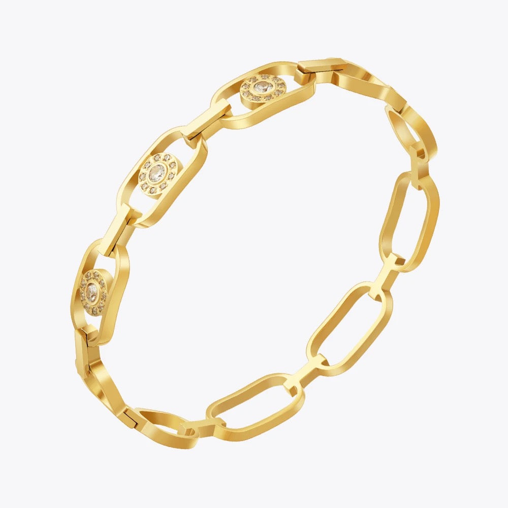 Bracelet en acier plaqué