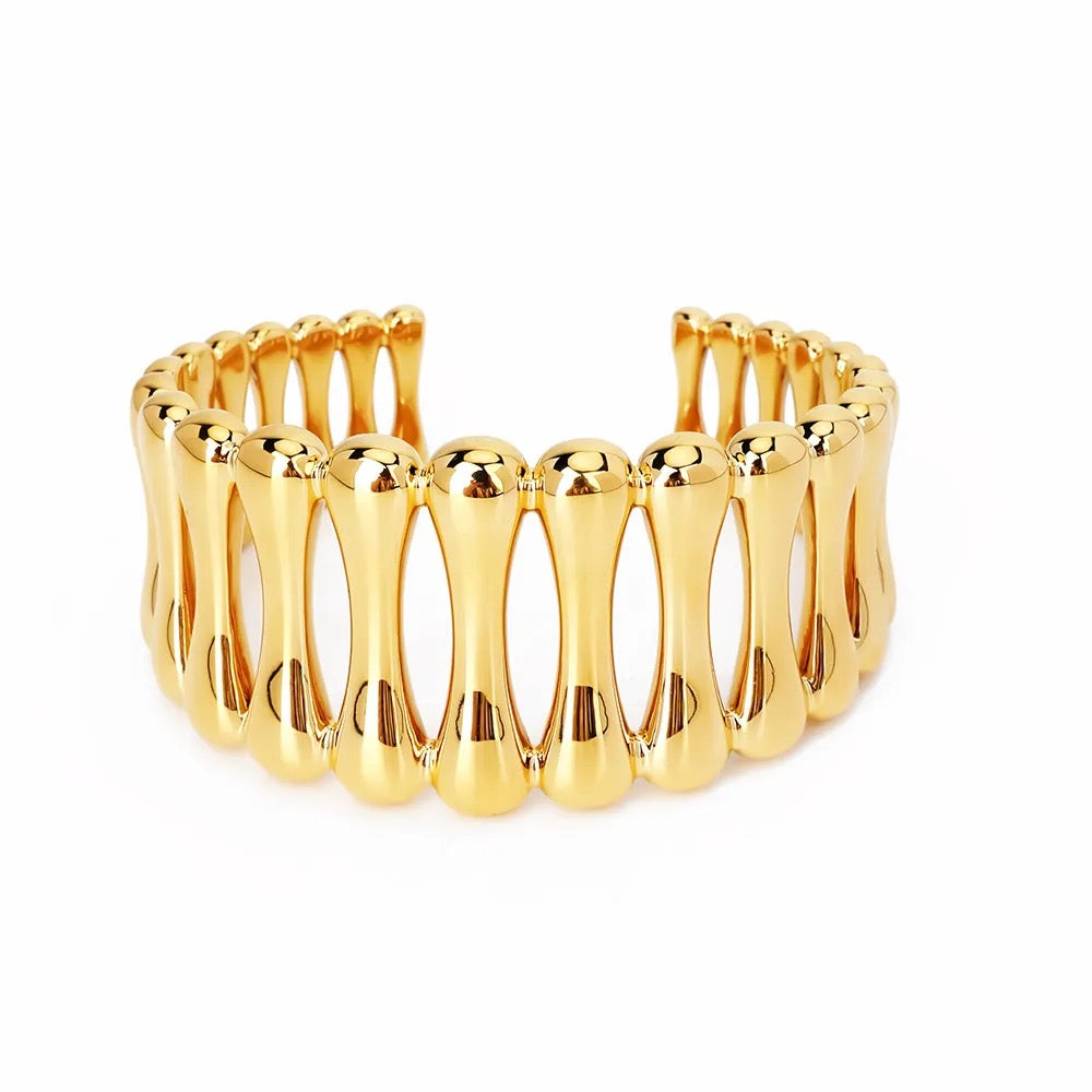 Bracelet à manchette en métal