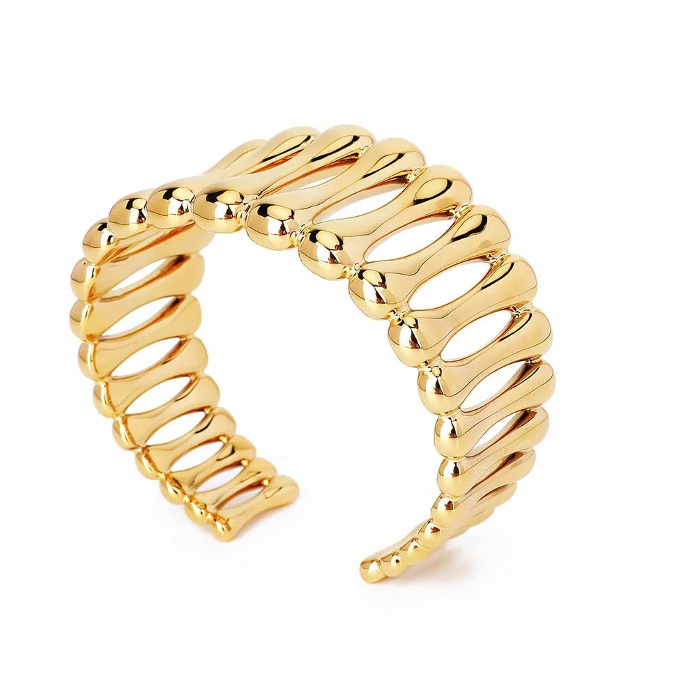 Bracelet à manchette en métal