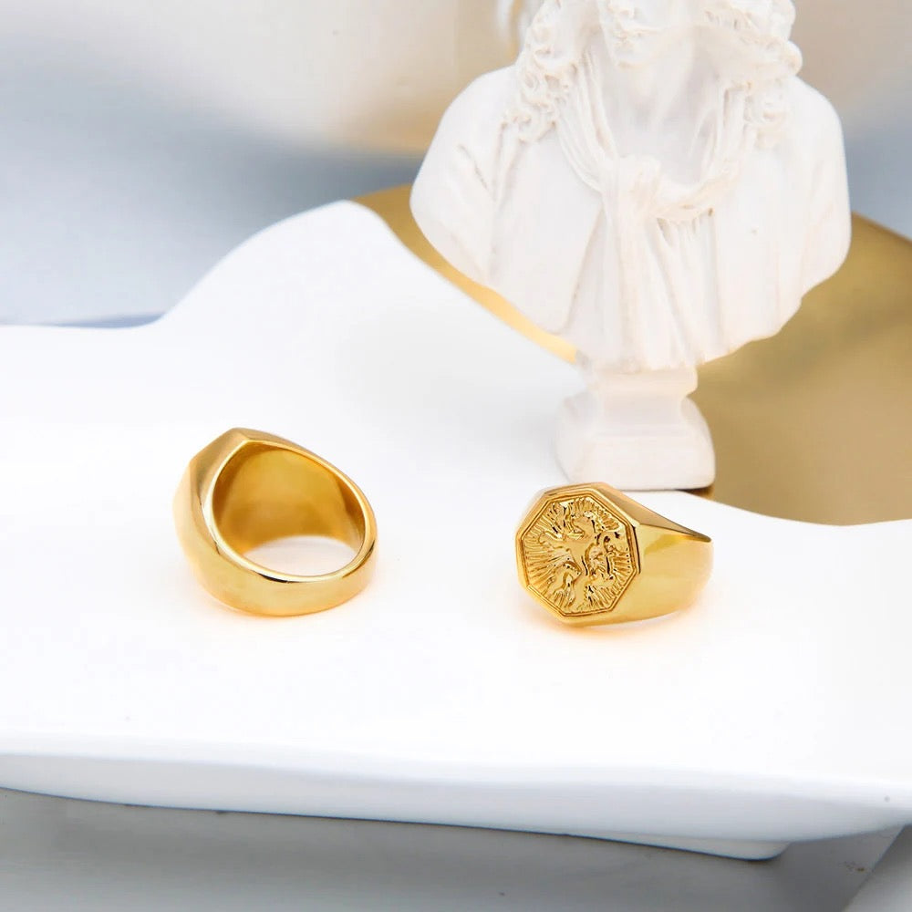 Bague unisexe en métal